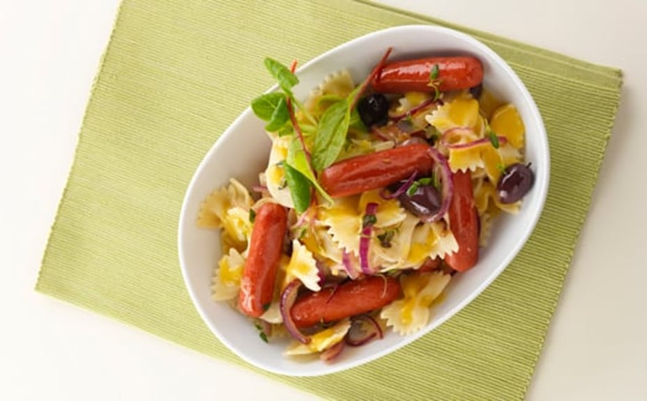 1858 - Prinspasta med dijonsenapsdressing