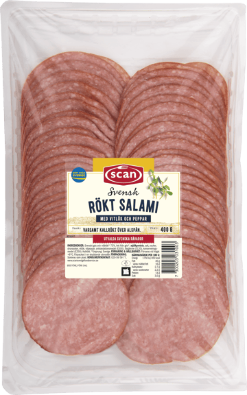 633030 rökt salami skivad 400g ovan