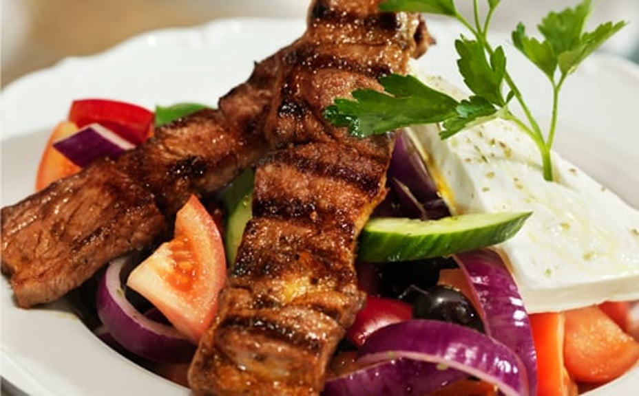 1989 - Souvlakisallad från Grekiska kolgrillen