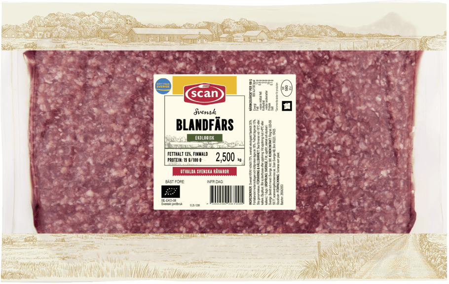 526099 Blandfärs 13% fryst ovan