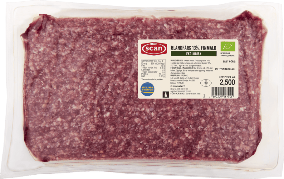 526099 Blandfärs ekologisk 13% ovan