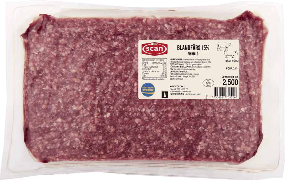 426093 Blandfärs 13% 70-30 ovan