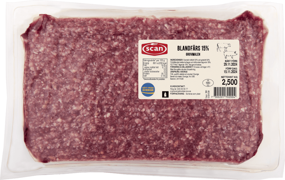 426094 Blandfärs 15% ovan