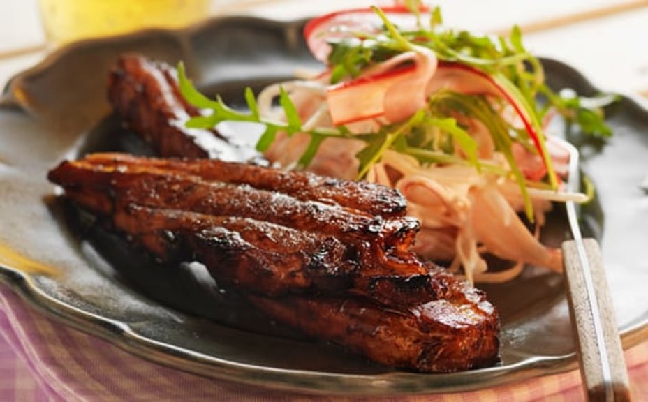 1996 - Grillsida med rabarbercoleslaw