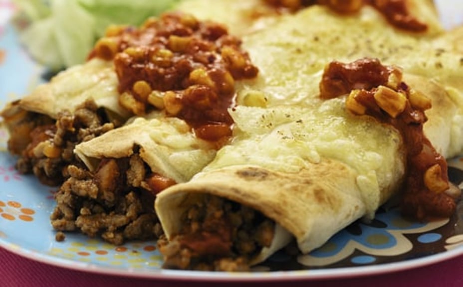 1418 - Burrito på nötfärs