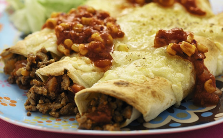 1418 - Burrito på nötfärs