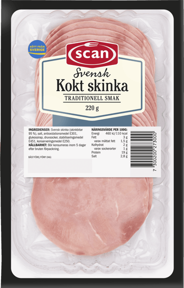 681695 SCAN KOKT SKINKA 220G OVAN