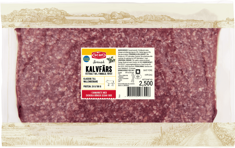 556699 Kalvfärs finmald fryst