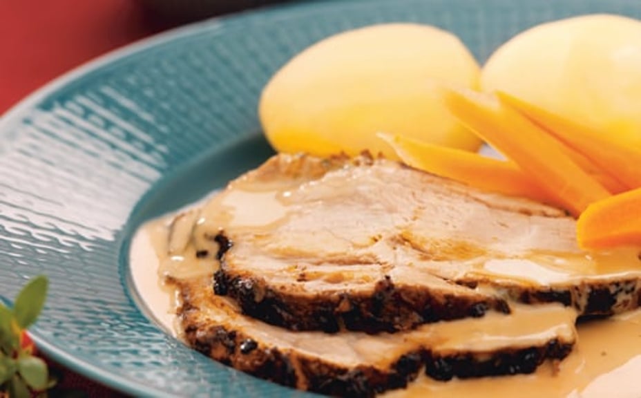 1371 - Ugnsstekt karre med kumminkryddad brunkål