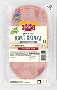 Kokt skinka nyckelhål 220g