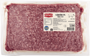 Fläskfärs 17 % fryst
