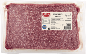 Fläskfärs 17 % fryst