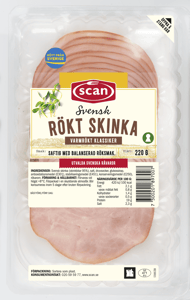 Rökt skinka nyckelhål 220g