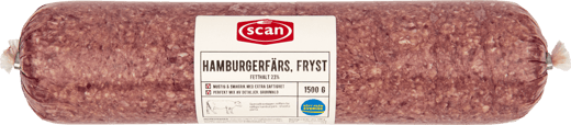 597717 Hamburgerfärs 23% 1500g fryst 