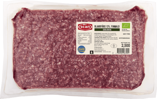 526099 Blandfärs ekologisk 13% ovan