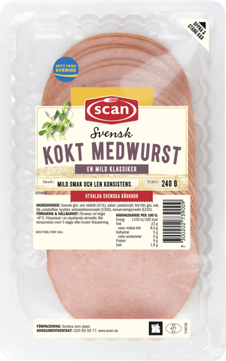 623447 Kokt medwurst 240g ovan