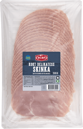685430_Kokt Delikatesskinka skivad 500g ovan