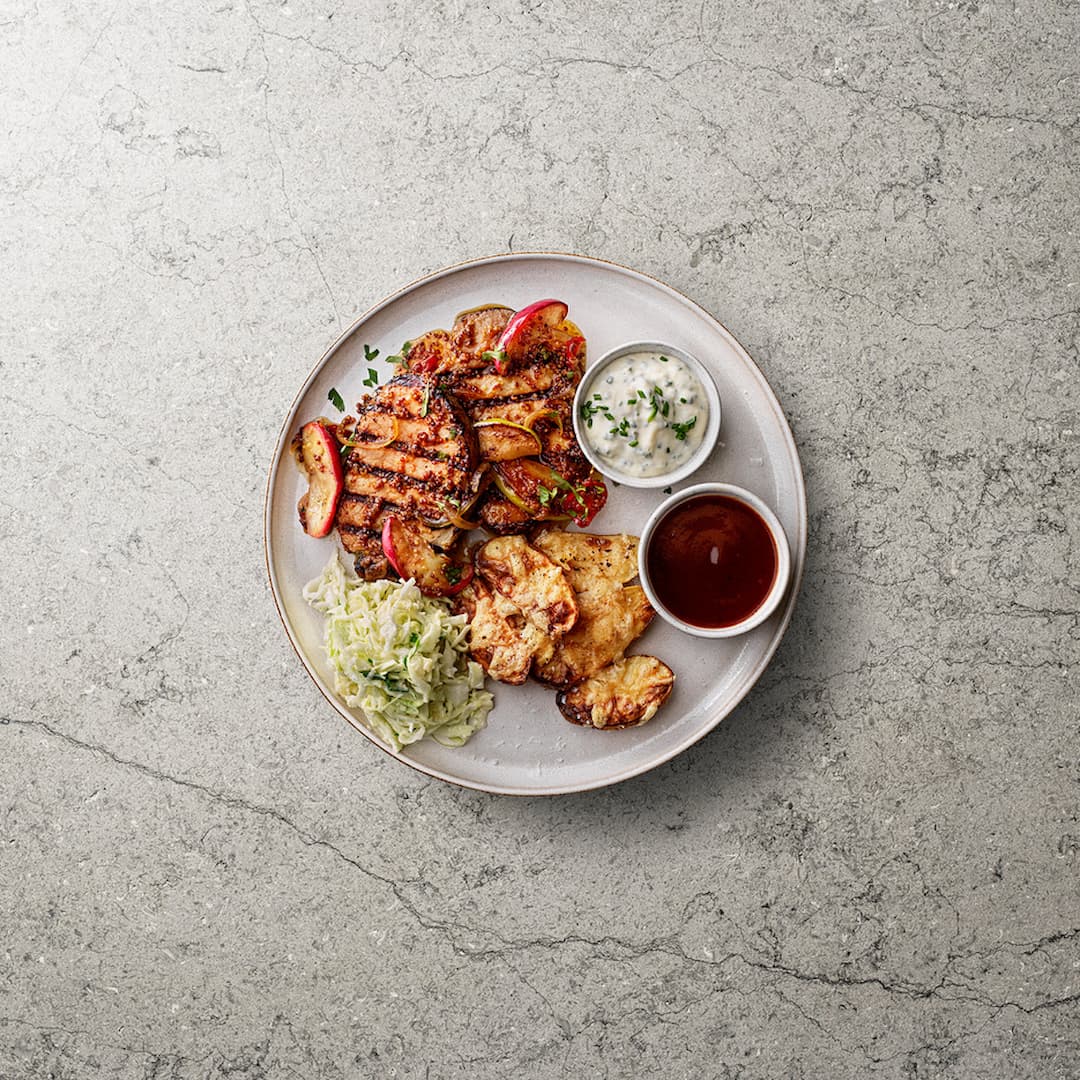 Äpple & Honungsglacerad Fläskkotlett