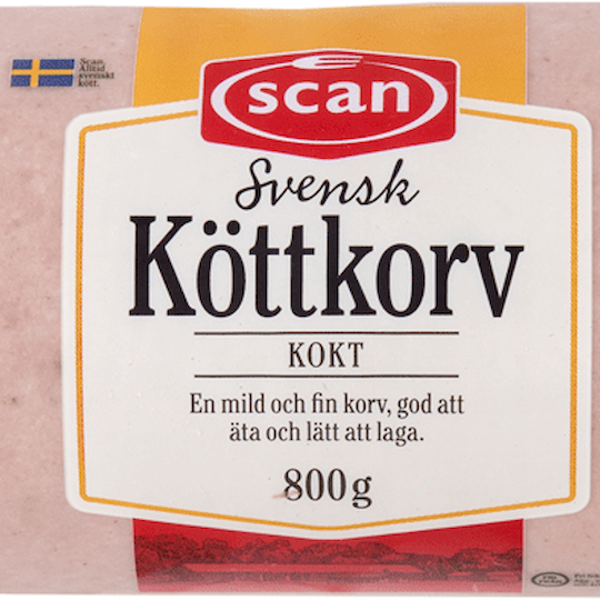 Köttkorv kokt