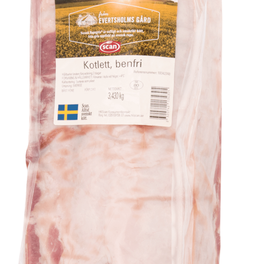 Fläskkotlett Benfri Rapsgris