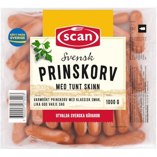 Prinskorv 1000g