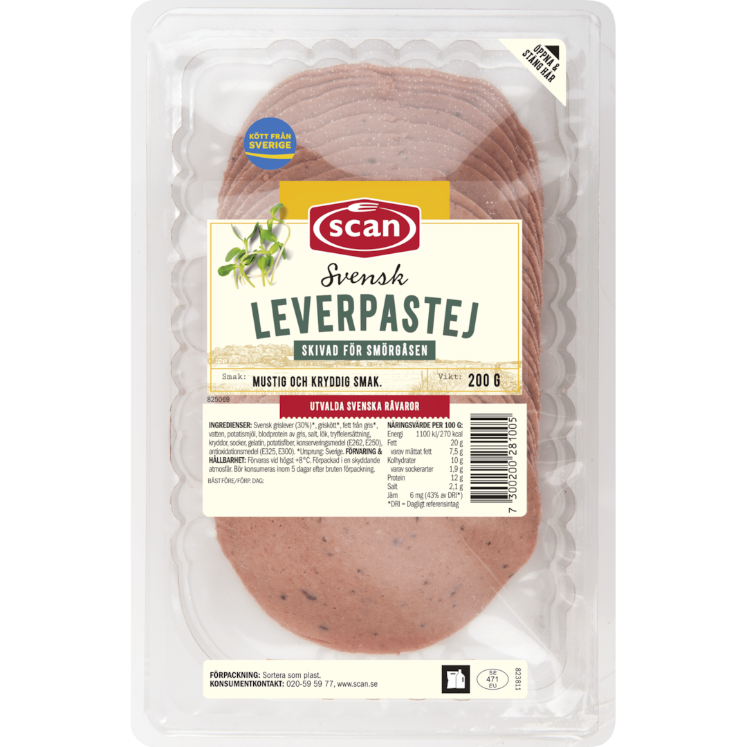 Leverpastej skivad 200g