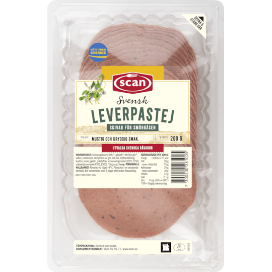 Leverpastej skivad 200g