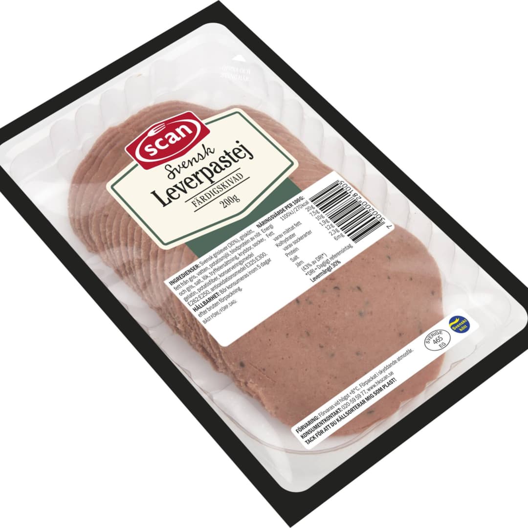 Leverpastej skivad 200g