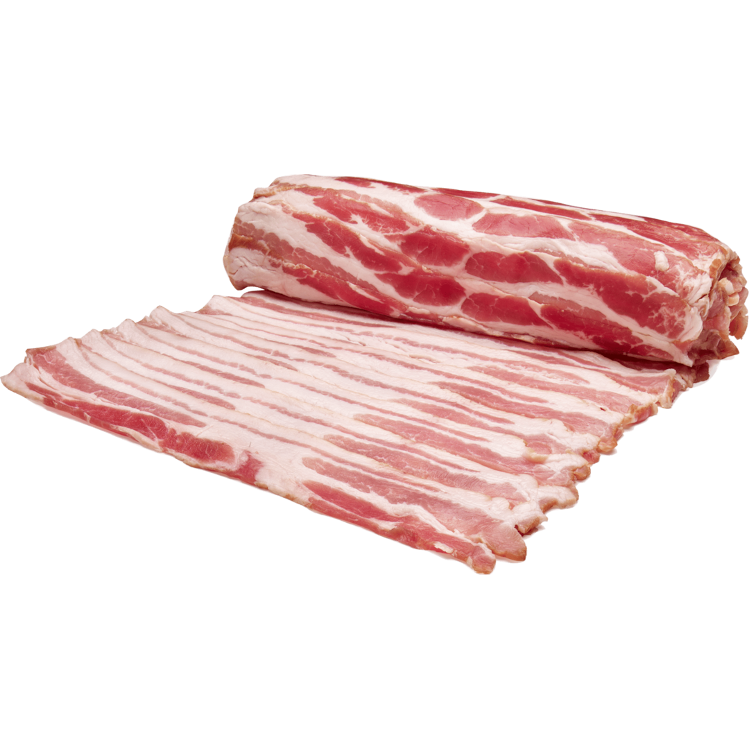 Bacon skiv rullpackat