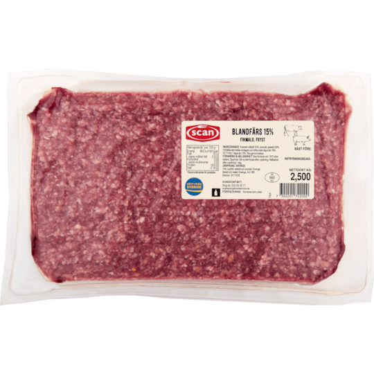 Blandfärs 50/50 15 %