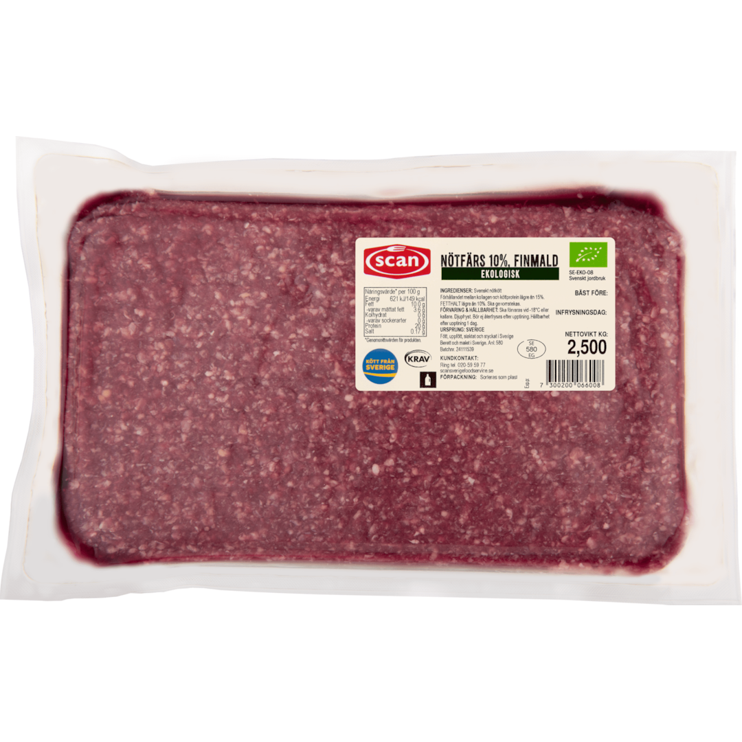 Nötfärs 10 %