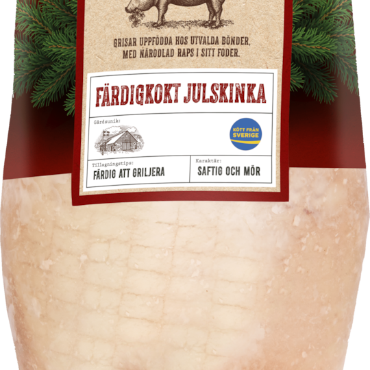 Kokt Julskinka u nät