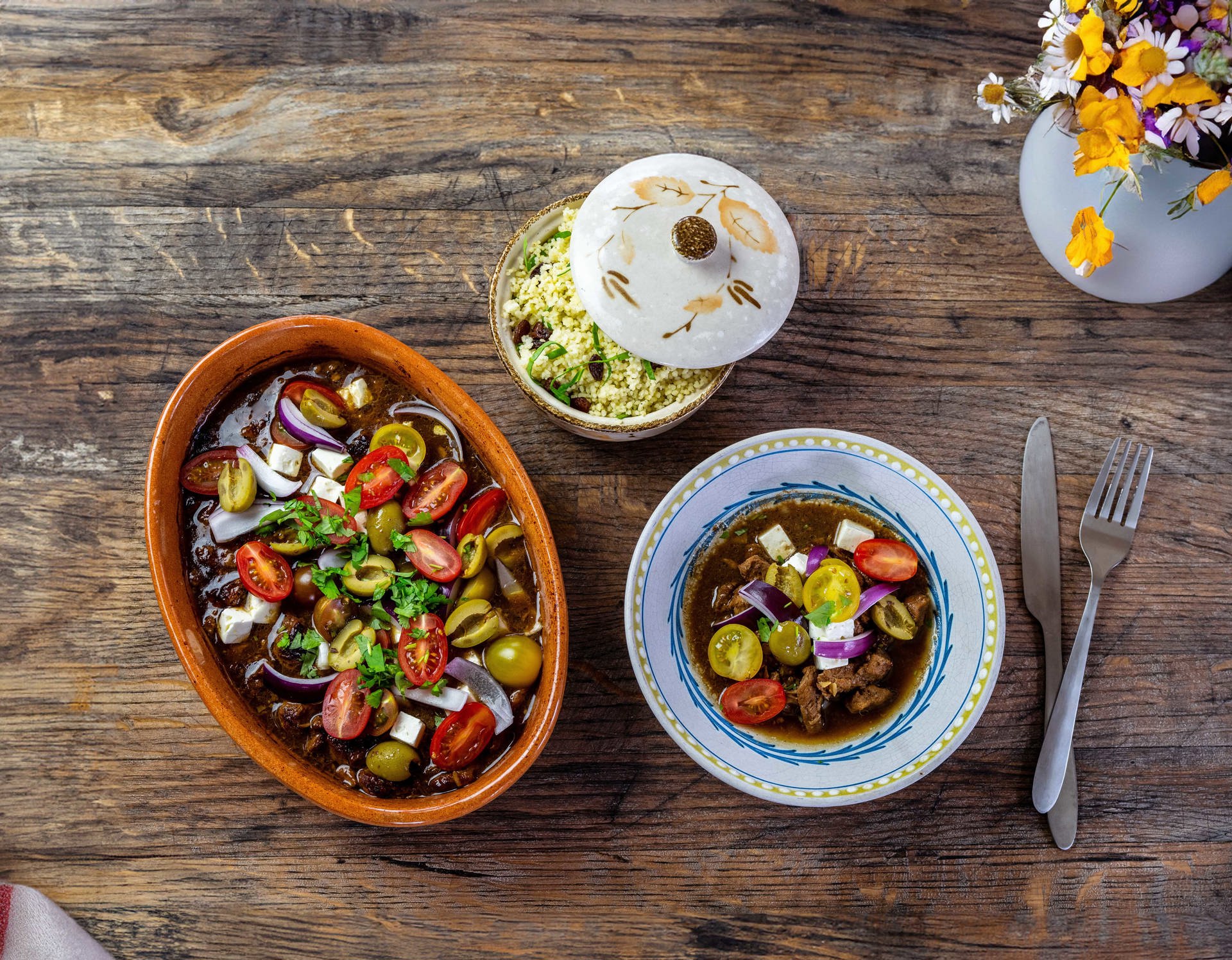 Receptfolder för den offentliga måltiden